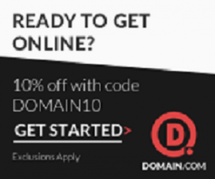 coupon & discount code for domain.com April 2021