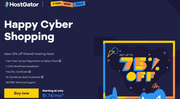 HostGator Cyber Week Sale