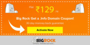 Bigrock .Info Domain Coupon @₹129 For 1st Year [April2026]