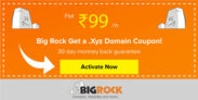 Bigrock .Xyz Domain Coupon @₹99 For 1st Year [April2026]